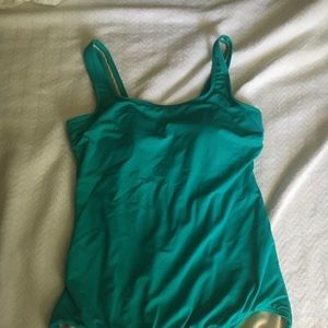 Land's End One piece  Teal 12